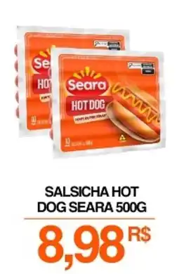 Mercadão Atacadista Salsicha hot dog seara oferta