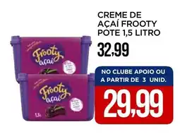 Apoio Mineiro Creme de açaí frooty pote oferta