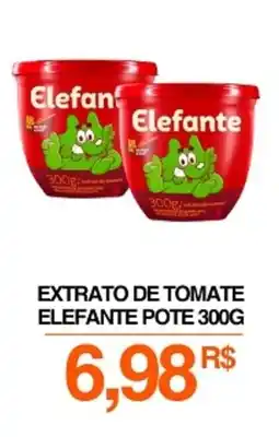 Mercadão Atacadista Extrato de tomate elefante pote oferta