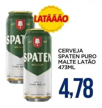 Apoio Mineiro Cerveja spaten puro malte latão oferta