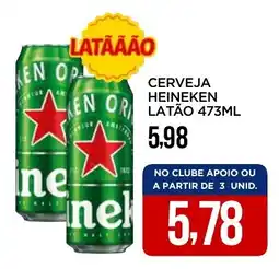 Apoio Mineiro Cerveja heineken latão oferta