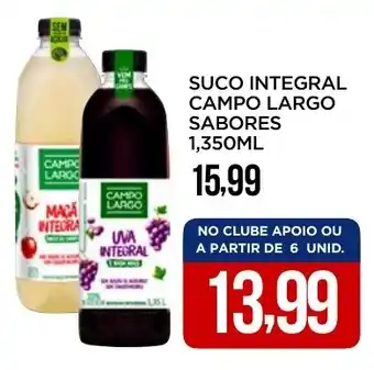 Apoio Mineiro Suco integral campo largo sabores oferta