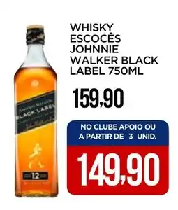 Apoio Mineiro WHISKY ESCOCÊS JOHNNIE WALKER BLACK LABEL oferta