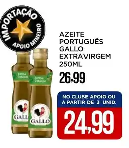 Apoio Mineiro Azeite português gallo extravirgem oferta