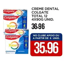 Apoio Mineiro Creme dental colgate total 12 oferta