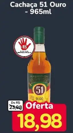 Nagumo Cachaça 51 Ouro oferta