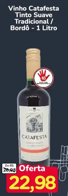 Nagumo Vinho Catafesta Tinto Suave Tradicional/ Bordô oferta