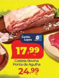 Lopes Supermercados Costela Bovina Ponta de Agulha oferta