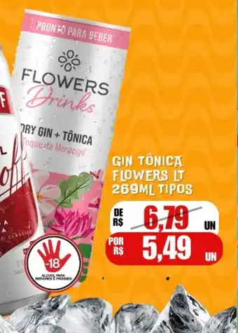 Violeta Supermercados Gin tônica flowers lt tipos oferta