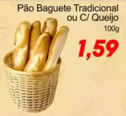 Villefort Atacadista Pão Baguete Tradicional ou C/ Queijo oferta