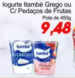 Villefort Atacadista Iogurte Itambé Grego ou C/ Pedaços de Frutas Pote oferta