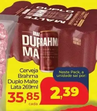 Lopes Supermercados Cerveja Brahma Duplo Malte Lata oferta