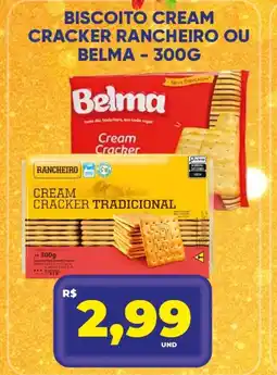 Tatico Biscoito cream cracker rancheiro ou belma oferta