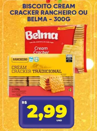 Tatico Biscoito cream cracker rancheiro ou belma oferta