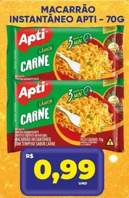 Tatico Macarrão instantâneo apti oferta