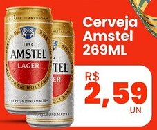 Vivendas Supermercados Cerveja Amstel oferta