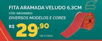 Fita Aramada Veludo 6.3cm