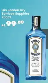 Sam's Club Gin london dry bombay sapphire oferta