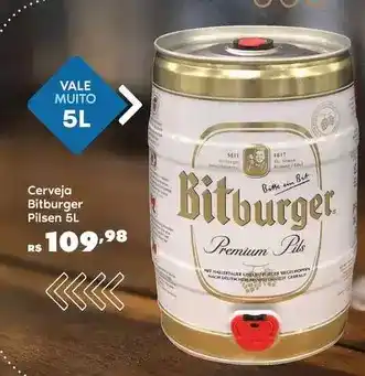 Sam's Club Vale - cerveja pilsen 5l oferta