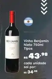 Sam's Club Benjamin - vinho oferta