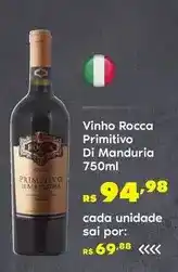 Sam's Club Rocca - vinho primitivo di manduria oferta