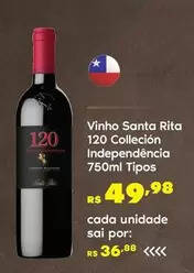 Rita - vinho santa rita 120 collecion independencia oferta na Sam's Club