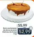 Coop Delícias da coop - bolo confeitado de doce de leite oferta