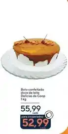 Coop Delícias da coop - bolo confeitado doce de leite oferta