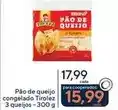 Coop Tirolez - pão de queijo congelado 3 queijos oferta