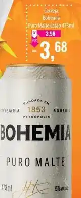 Supermercados BH Bohemia - cerveja puro malte lata oferta