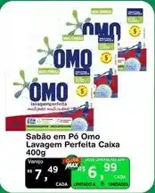 Max Atacadista Omo - sabao em po lavagem perfeita caixa 400g oferta