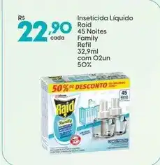 Supper Rissul Raid - inseticida líquido 45 noites family refil oferta