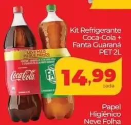 Lopes Supermercados Kit Refrigerante Coca-Cola + Fanta Guaraná PET oferta