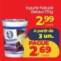 Lopes Supermercados logurte Natural Batavo oferta