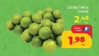 Lopes Supermercados Limão Taiti a Granel oferta