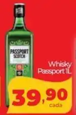 Lopes Supermercados Whisky Passport oferta