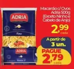 Lopes Supermercados Macarrão c/Ovos Adria oferta