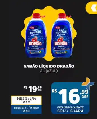 Supermercado Guará Sabão líquido dragão  (azul) oferta