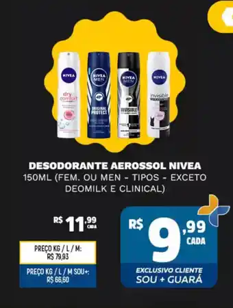 Supermercado Guará Desodorante aerossol nivea oferta