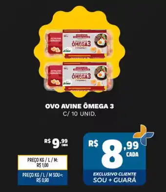 Supermercado Guará Ovo avine ômega 3 oferta