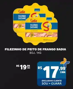 Supermercado Guará Filezinho de peito de frango sadia bdj. oferta