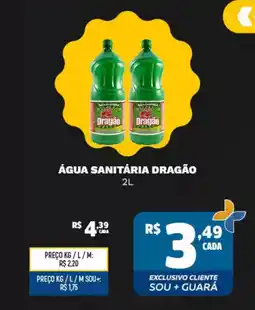 Supermercado Guará Água sanitária dragão oferta