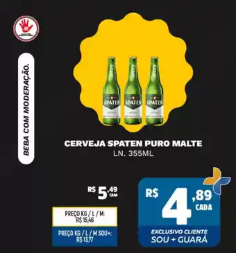 Supermercado Guará Cerveja spaten puro malte ln. oferta