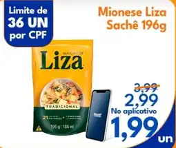 Supermercados Baklizi Mionese Liza Sachê oferta