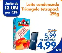 Supermercados Baklizi Leite condensado Triangulo tetrapack oferta