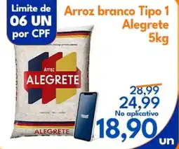 Supermercados Baklizi Arroz branco Tipo 1 Alegrete oferta