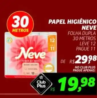 Supermercado Lavapés Papel higiênico neve folha dupla 30 metros oferta