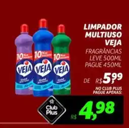 Supermercado Lavapés Limpador multiuso veja fragrâncias leve 500ml pague 450ml oferta