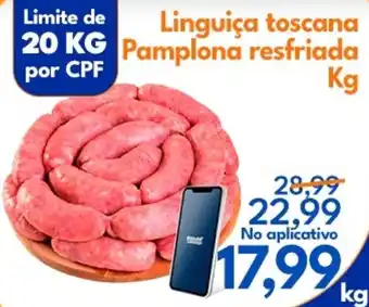 Supermercados Baklizi Linguiça toscana  Pamplona resfriada oferta