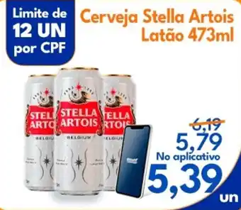 Supermercados Baklizi Cerveja Stella Artois Latão oferta